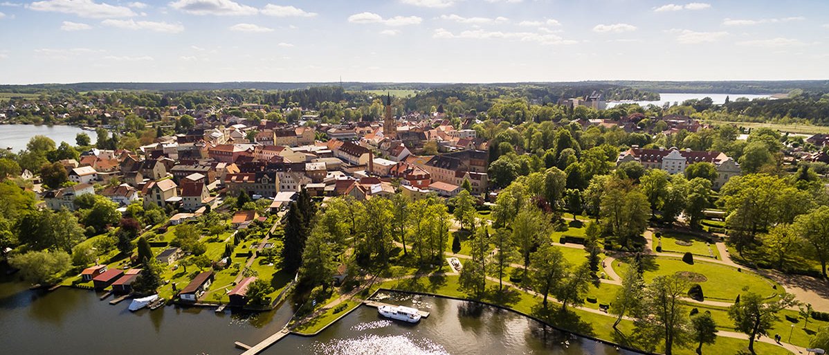 Luftaufnahme von Fürstenberg/Havel
