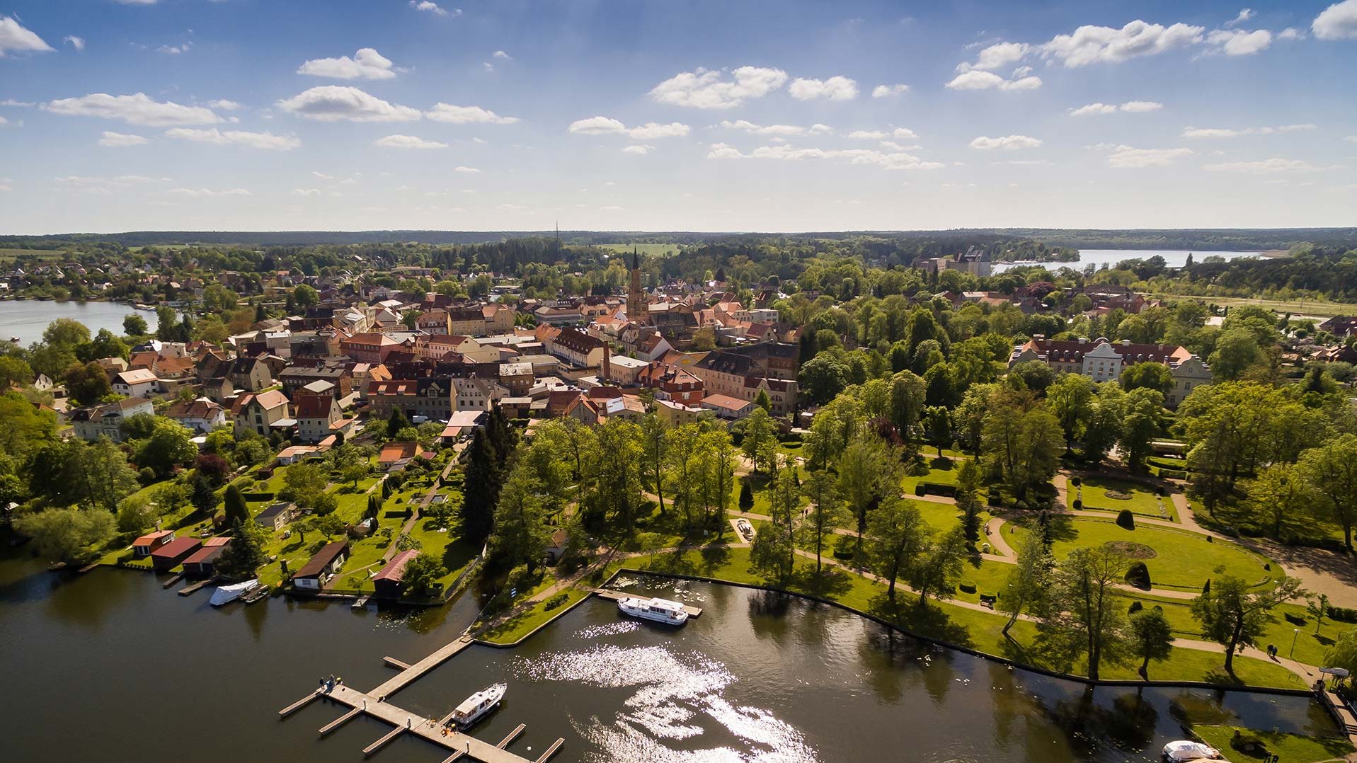 Luftaufnahme von Fürstenberg/Havel