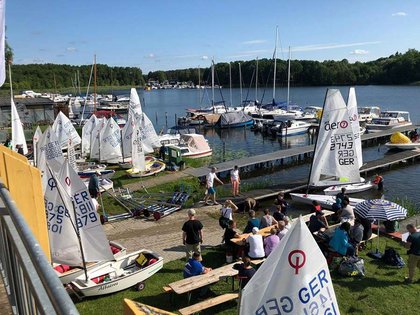 Blick auf das Gelände des Fürstenberger Segelclubs.