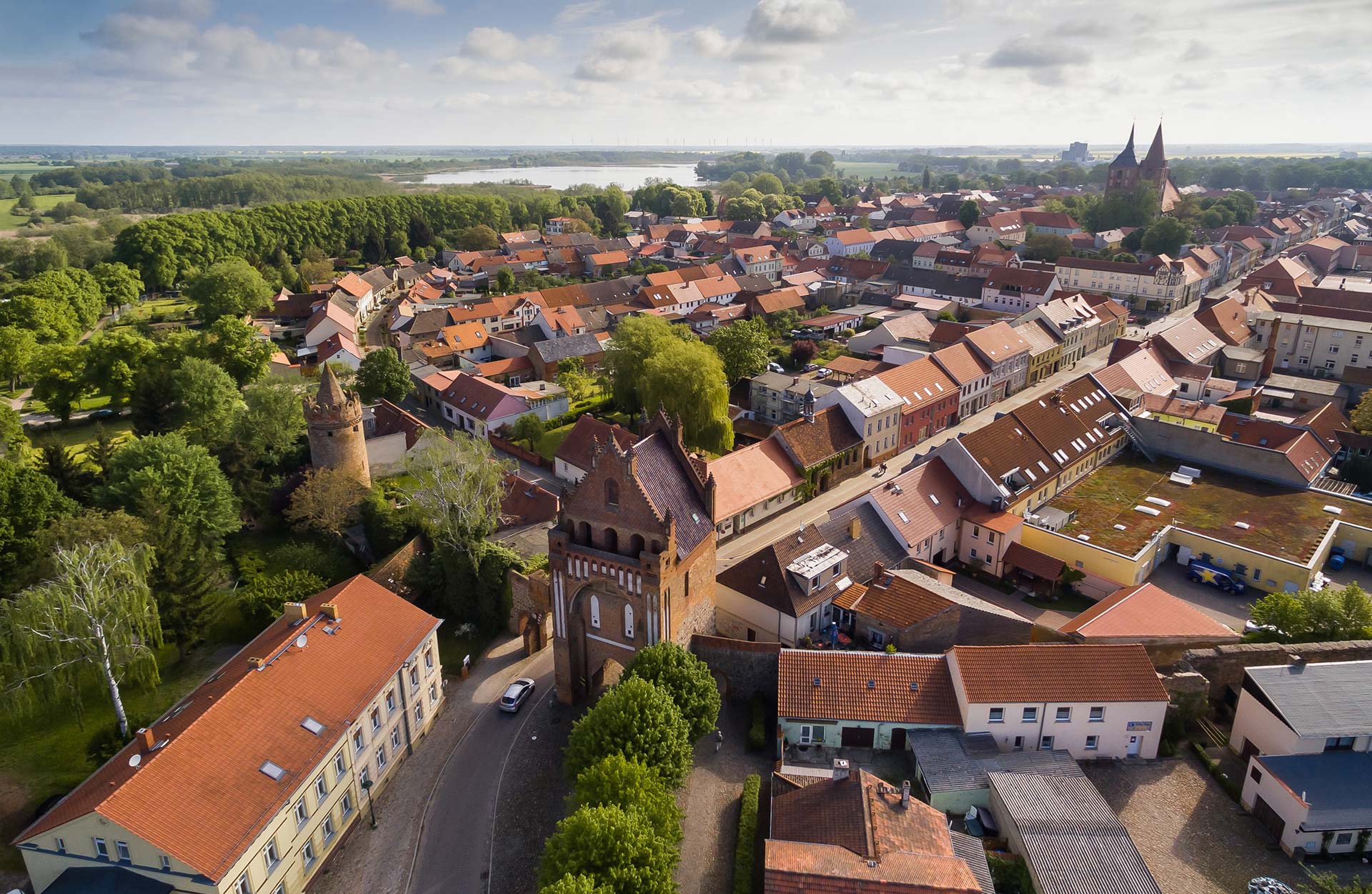 Luftaufnahme einer Stadt